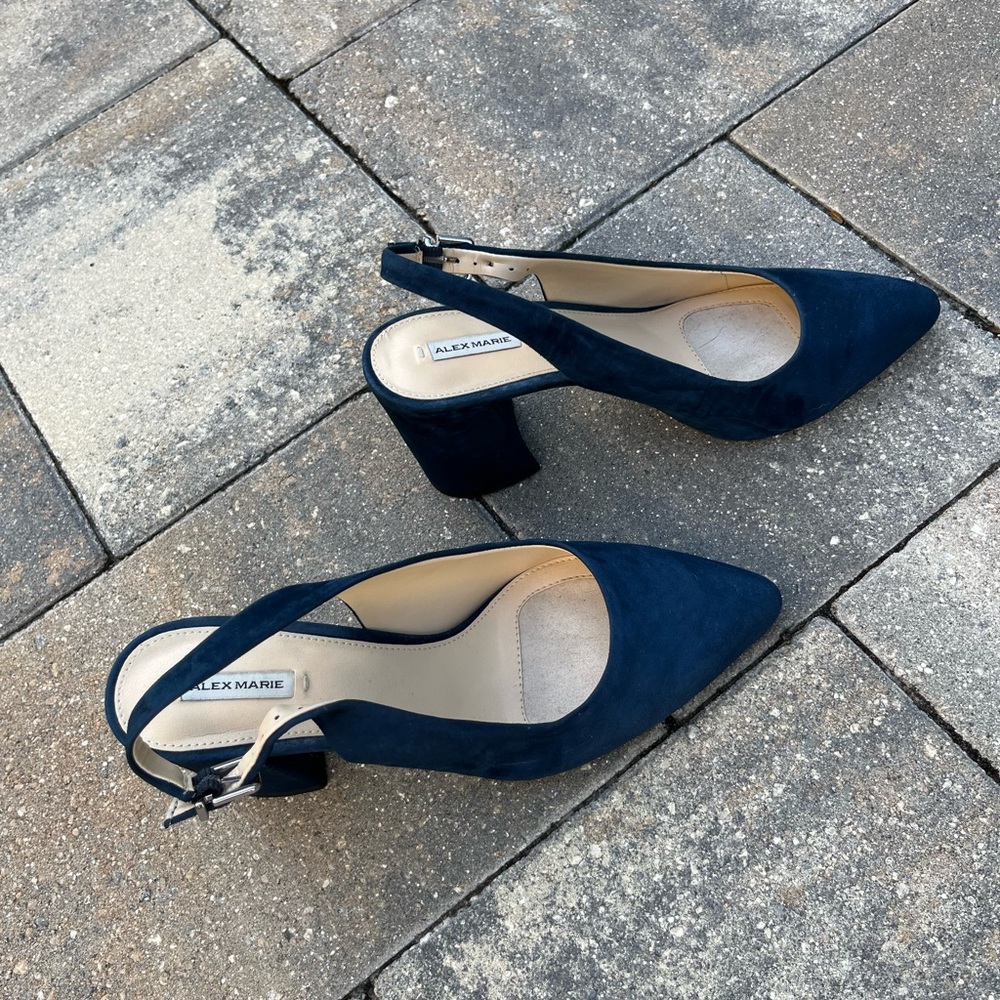 Sling Back Block Heel